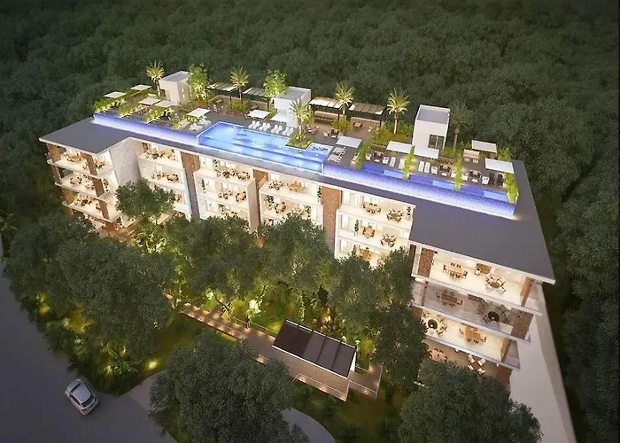 Ocean View Pool In Exclusive Playacar, En-suite Apartamento